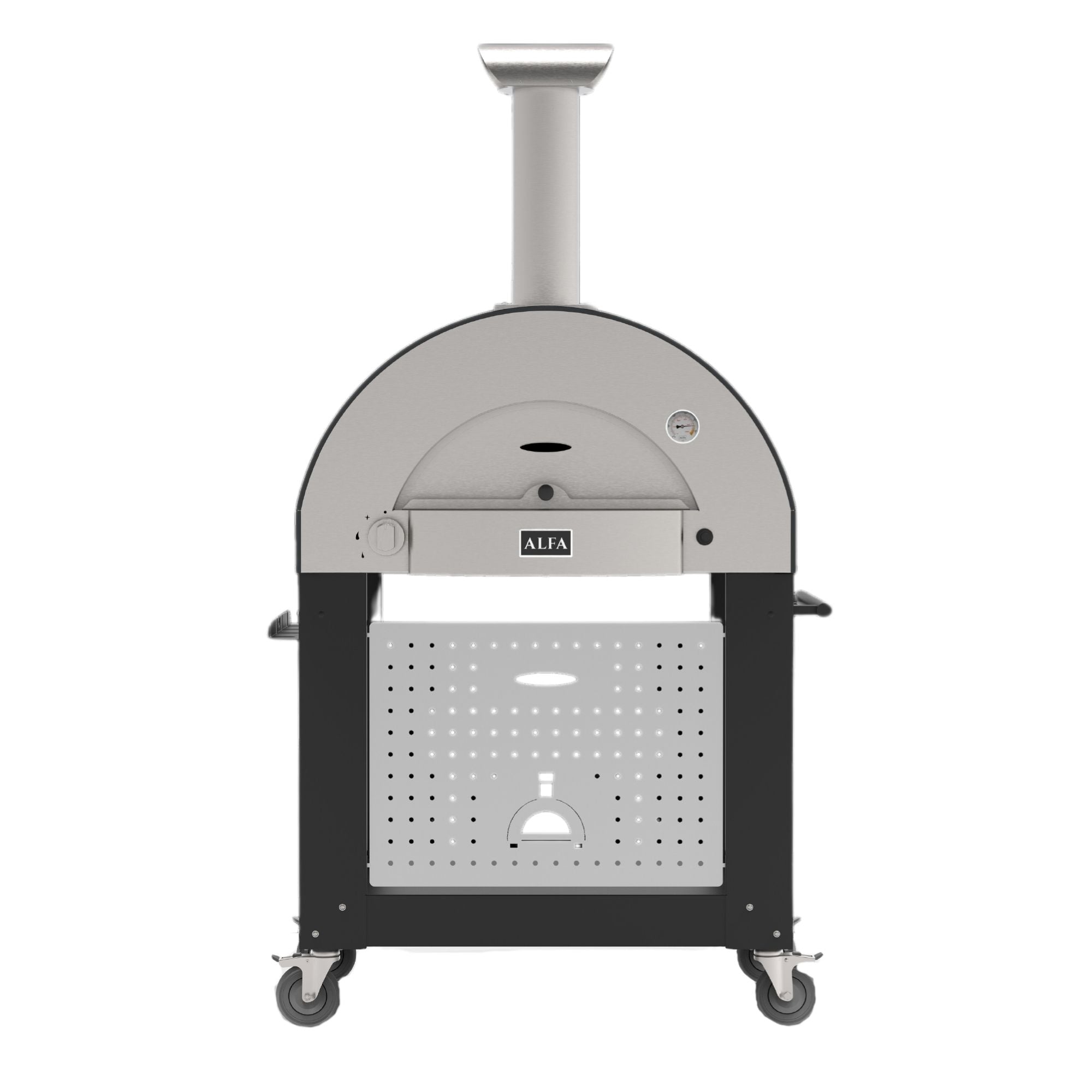 GRILLDEN™ alfa classico 2 pizze freestanding grey pizza oven