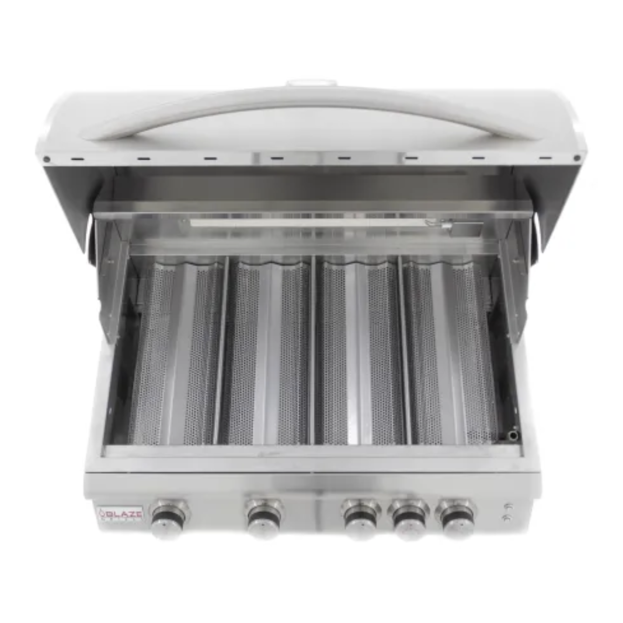 GRILLDEN™ blaze 32 inch 4 burner lte built in gas grill with rear burner and built in lighting system