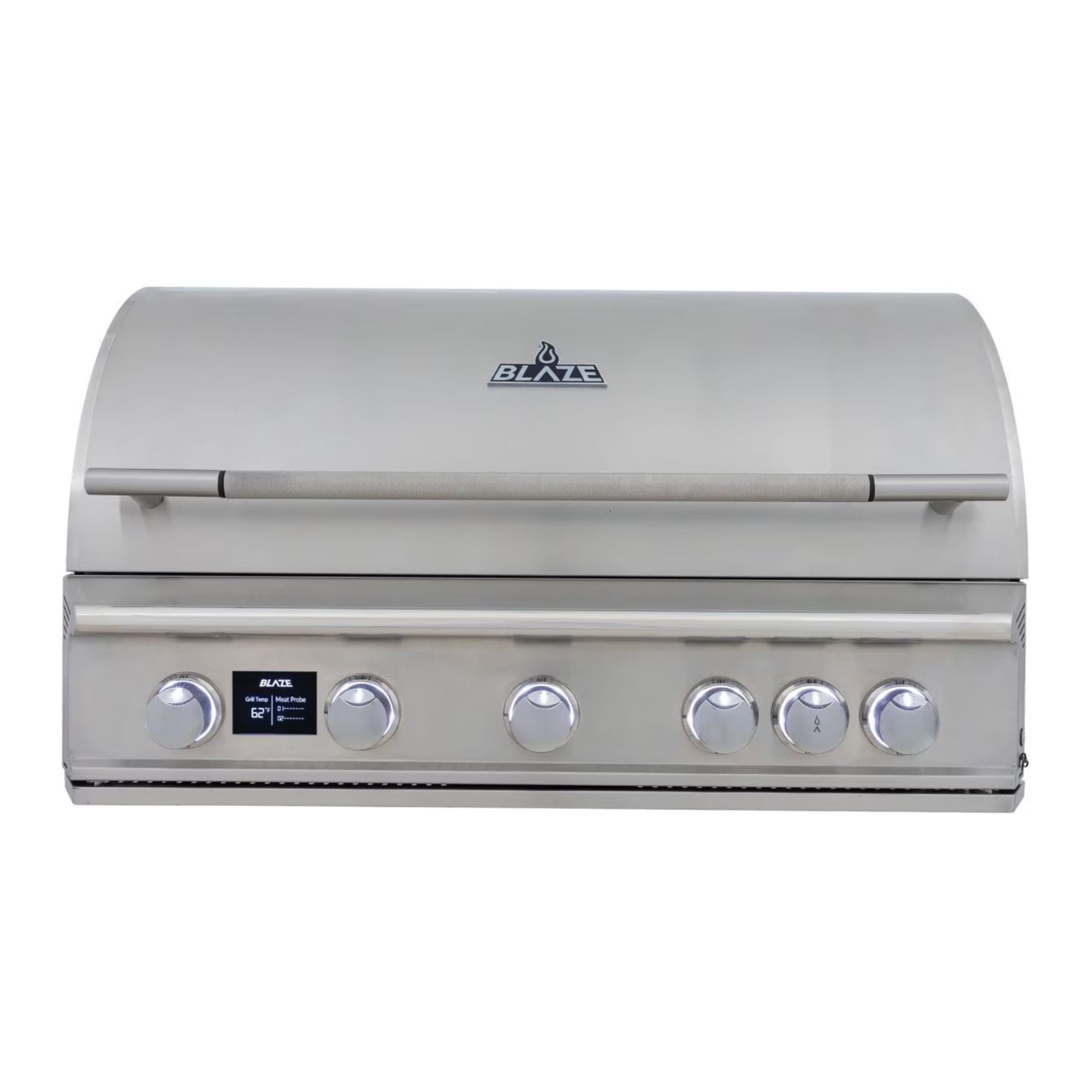 GRILLDEN™ blaze lte pro 40 inch 5 burner built in gas grill w digital temperature screen rear infrared burner