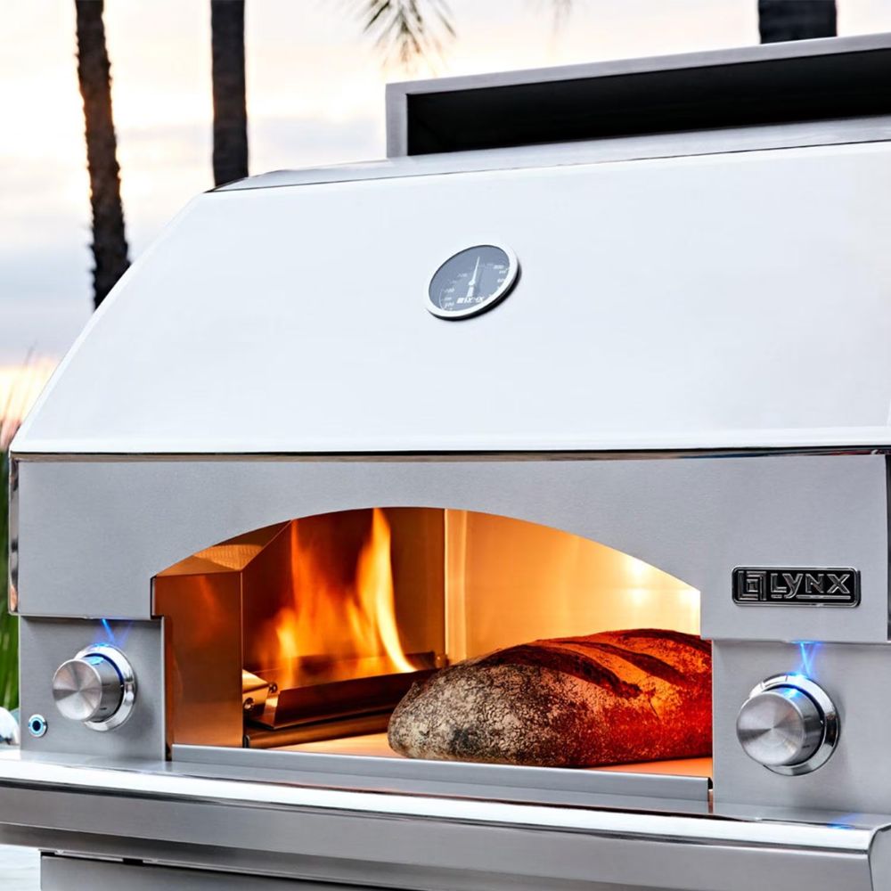 GRILLDEN™ lynx napoli lpzaf professional 30 inch gas outdoor pizza oven on mobile cart