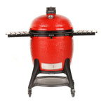 GRILLDEN™ kamado joe big joe iii freestanding 24 inch charcoal grill w grill gripper ash tool