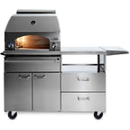 GRILLDEN™ lynx napoli lpzaf professional 30 inch gas outdoor pizza oven on mobile cart