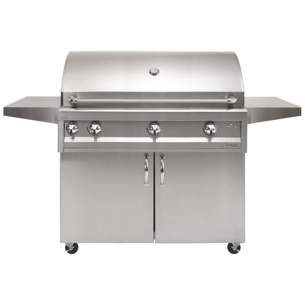 GRILLDEN™ artisan professional 42 inch 3 burner freestanding gas grill w rotisserie