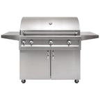 GRILLDEN™ artisan professional 42 inch 3 burner freestanding gas grill w rotisserie