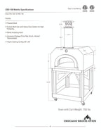 GRILLDEN™ chicago brick oven cbo 750 freestanding wood fired pizza oven