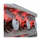 GRILLDEN™ blaze professional 44 inch 4 burner built in gas grill with rear infrared burner