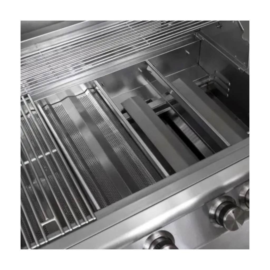 GRILLDEN™ blaze 32 inch 4 burner lte built in gas grill with rear burner and built in lighting system