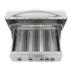 GRILLDEN™ blaze 32 inch 4 burner lte built in gas grill with rear burner and built in lighting system