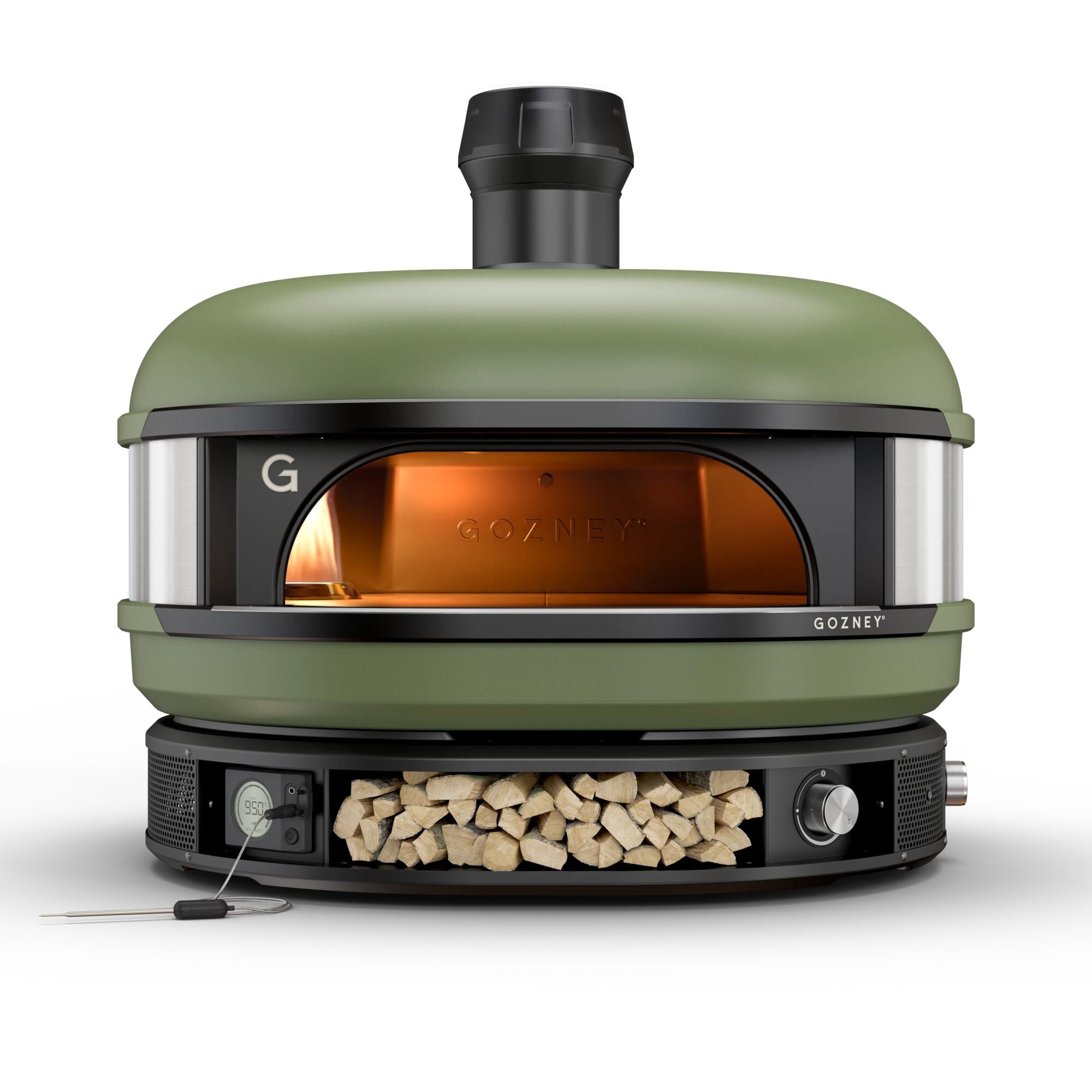 GRILLDEN™ gozney dome green outdoor dual fuel pizza oven