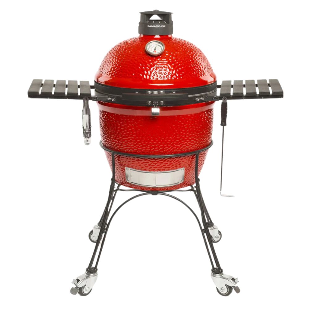 GRILLDEN™ kamado joe classic joe ii freestanding 18 inch charcoal grill w grill gripper ash tool