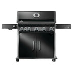 GRILLDEN™ napoleon rogue pro 625 sib black freestanding gas grill w infrared side burner