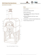 GRILLDEN™ chicago brick oven cbo 750 freestanding commercial dual fuel oven