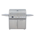 GRILLDEN™ blaze lte pro 40 inch 5 burner freestanding gas grill w digital temperature screen rear infrared burner