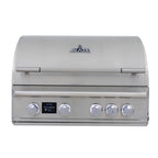 GRILLDEN™ blaze lte pro 32 inch 4 burner built in gas grill w digital temperature screen rear infrared burner