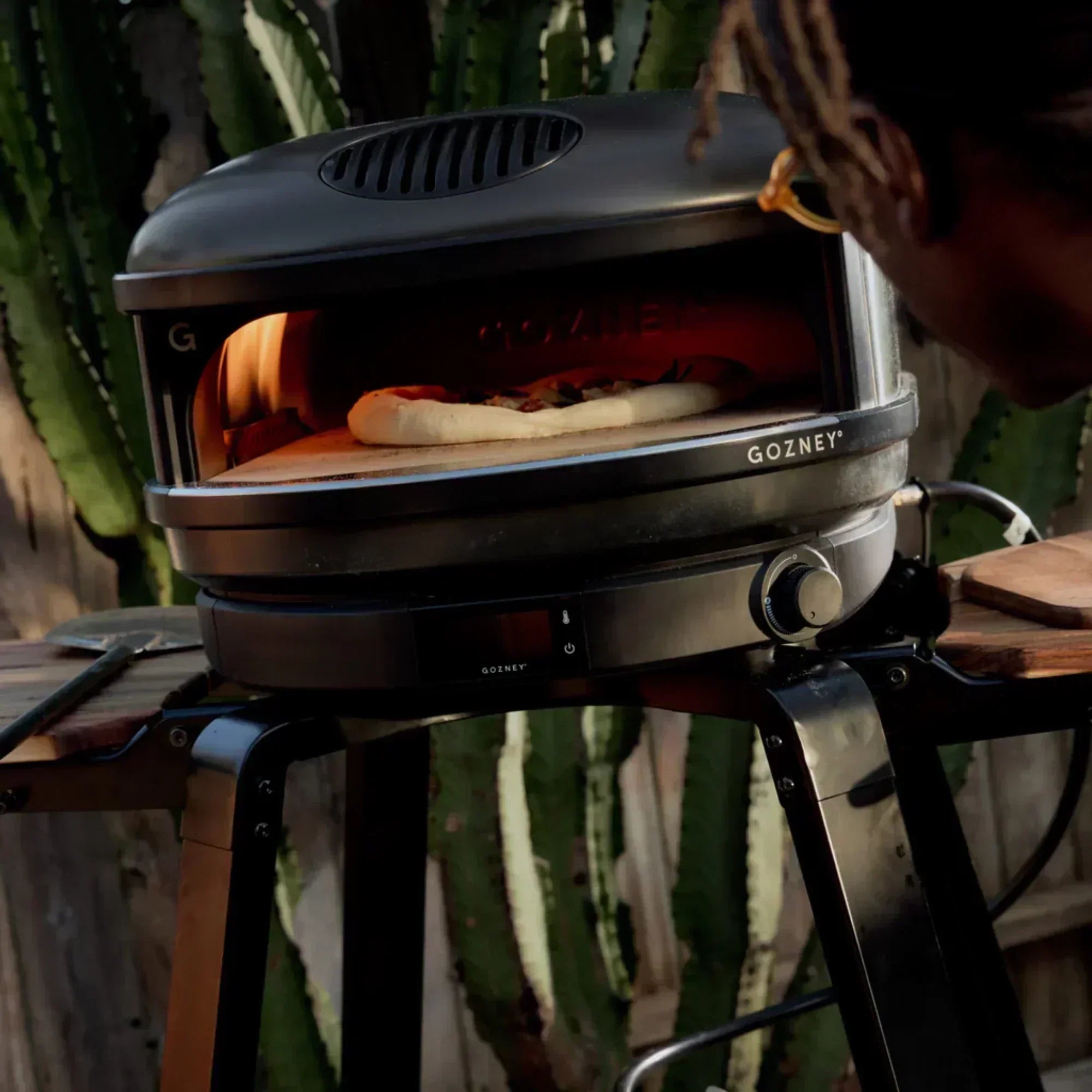 GRILLDEN™ gozney arc off black outdoor propane gas freestanding pizza oven