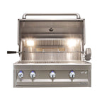 GRILLDEN™ artisan professional 32 inch 3 burner built in gas grill w rotisserie