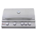 GRILLDEN™ blaze premium lte marine grade 32 inch built in gas grill w lift assist hood rear infrared burner