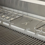 GRILLDEN™ blaze lte pro 40 inch 5 burner built in gas grill w digital temperature screen rear infrared burner