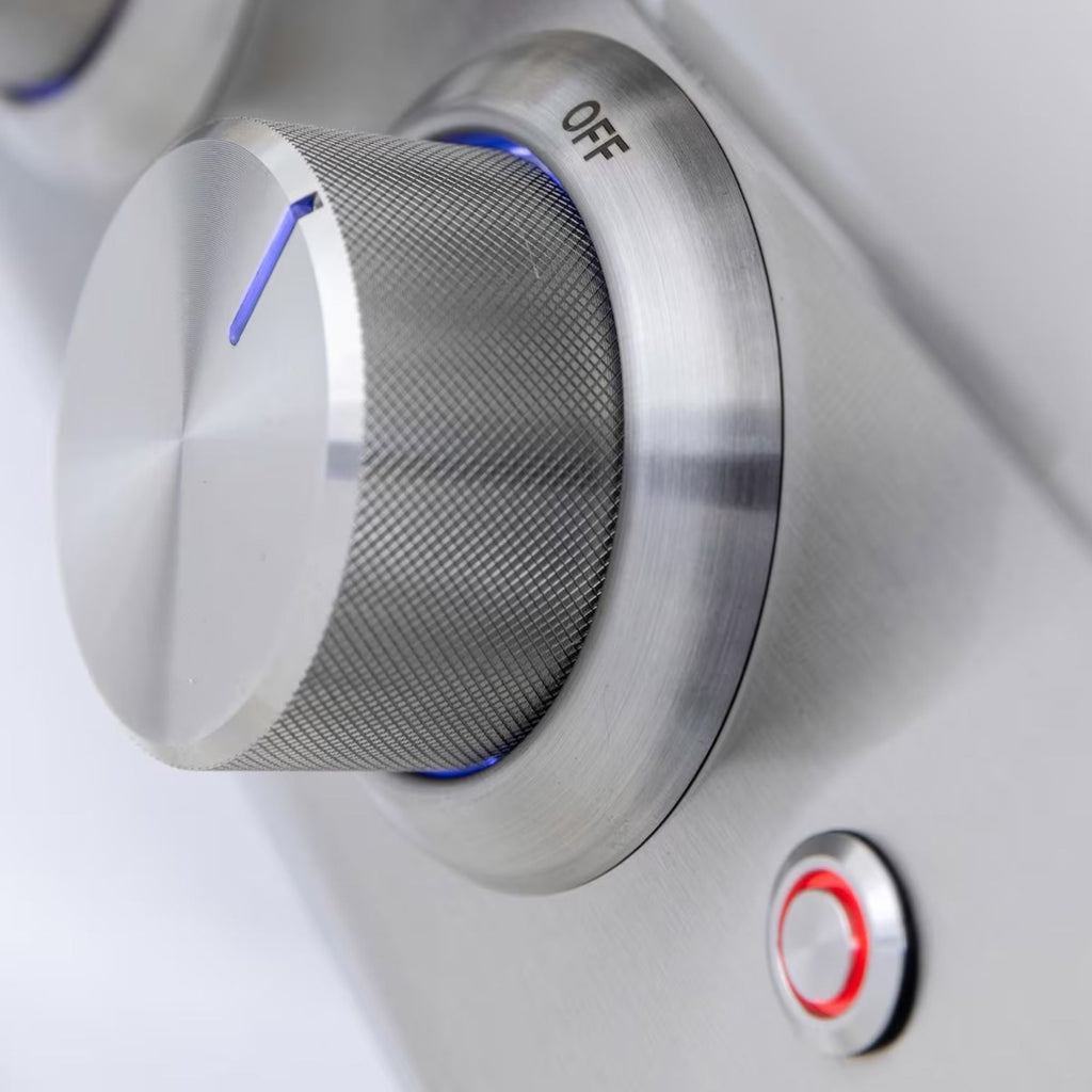 GRILLDEN™ blaze premium lte marine grade 32 inch built in gas grill w lift assist hood rear infrared burner