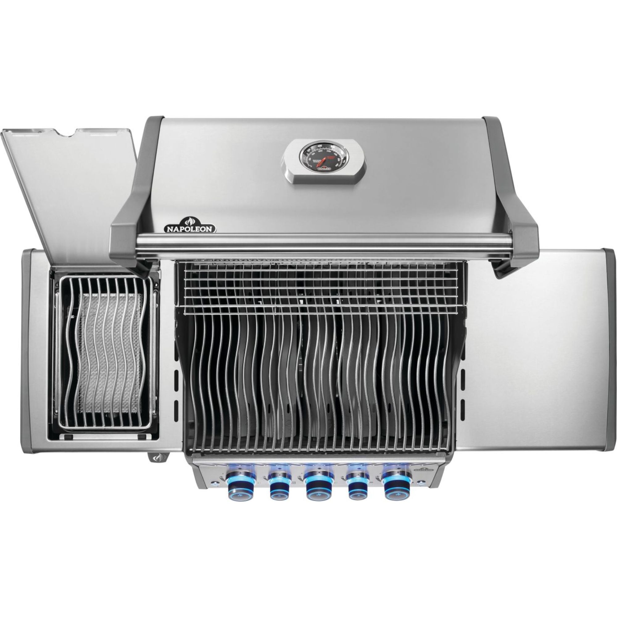 GRILLDEN™ napoleon rogue® pro s 425 rsib freestanding gas grill w infrared side and rear burner