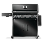 GRILLDEN™ napoleon rogue pro 625 sib black freestanding gas grill w infrared side burner