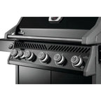 GRILLDEN™ napoleon rogue pro 625 sib black freestanding gas grill w infrared side burner